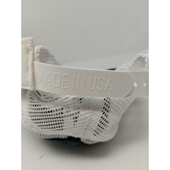 Mens KTA Kansas Trapshooters Association Hat Meshback Snapback Green & White - Picture 11 of 11